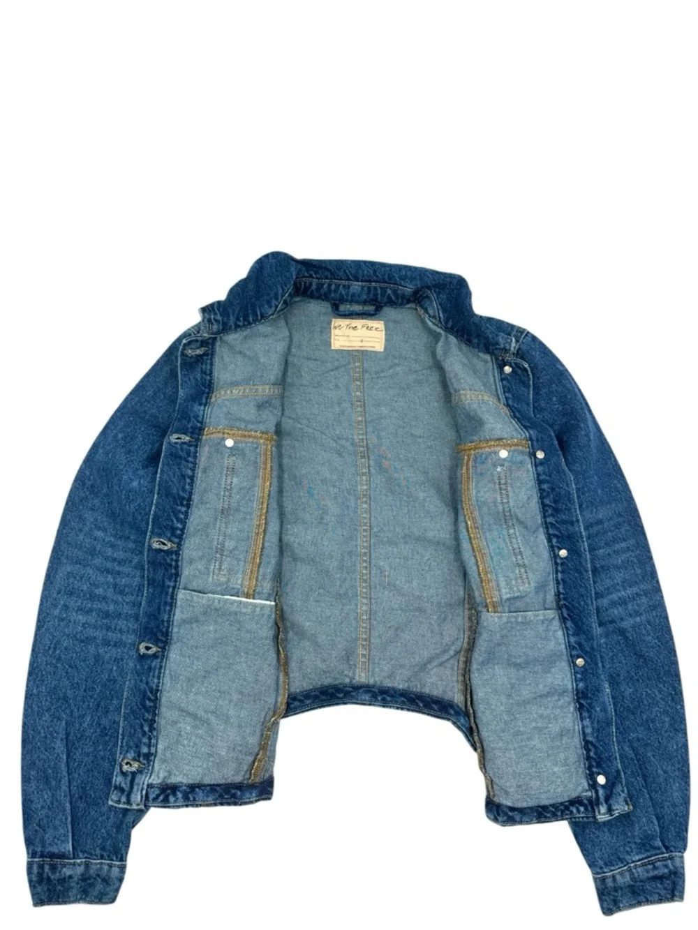 Free People We The Free Jade Denim Jacket Size Small - Picture 4 of 16
